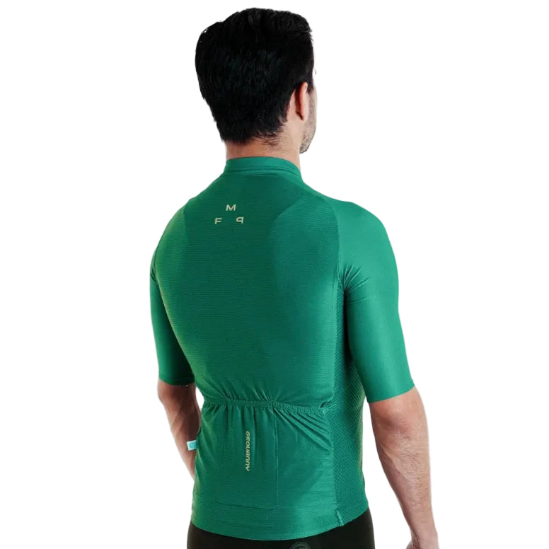 Jersey de Ciclismo Geovanny Corsa Advance para Hombre - Verde Pino (Talla L)