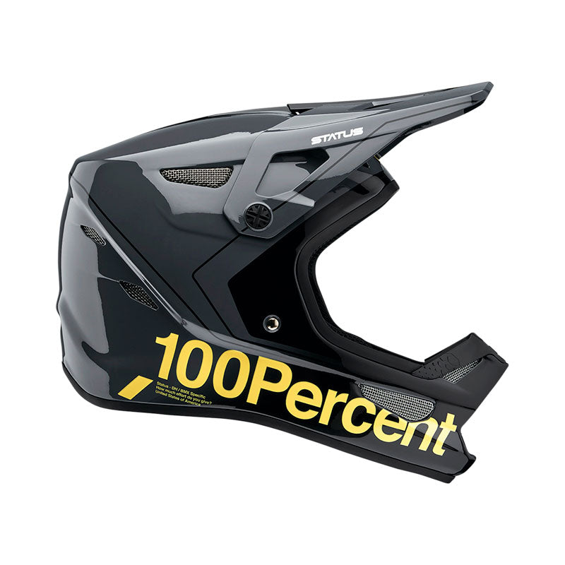 Casco 100% Status color negro para Downhill / BMX