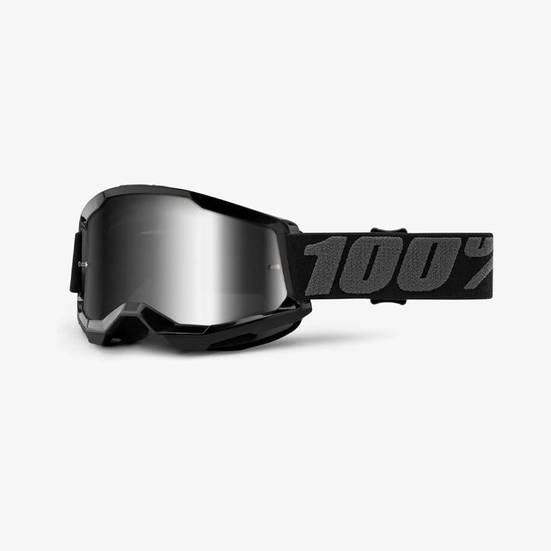 Goggles 100% Strata 2 Goggle Black - Mirror Silver Lens