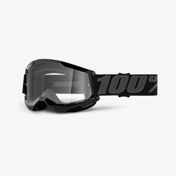 Goggles 100% Strata 2 Goggle Black - Mirror Silver Lens