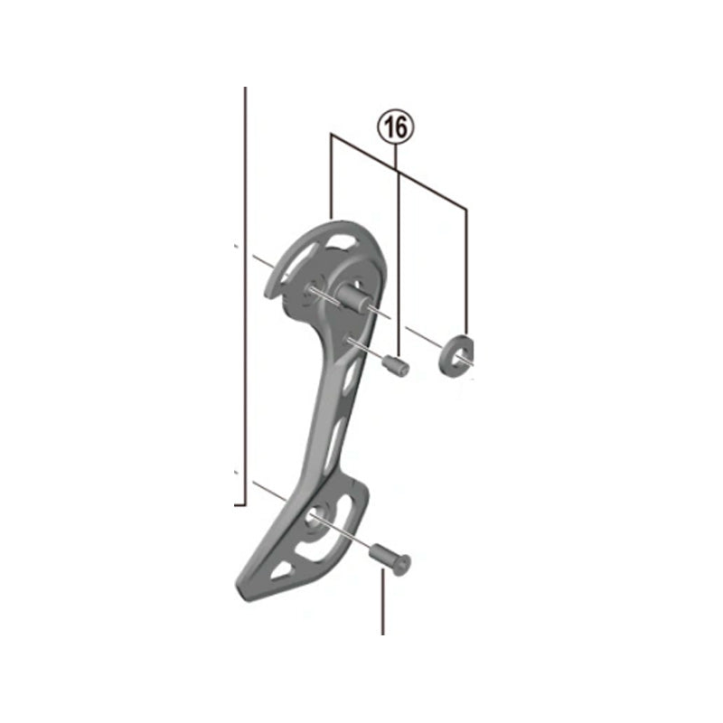 Pata SHIMANO de cambio trasero RD-M5120 Derecha