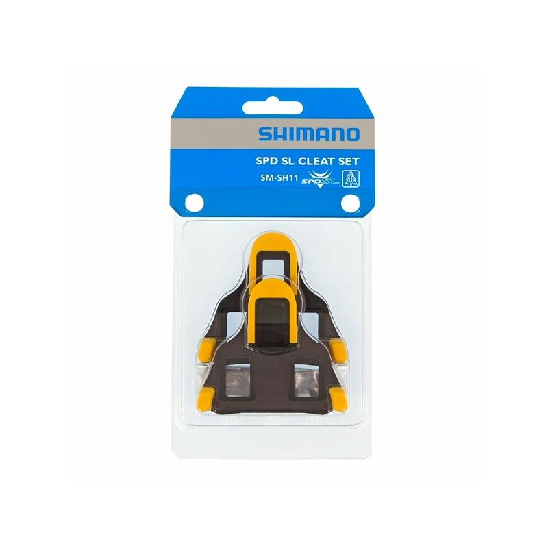 Placas SHIMANO ruta Speed SM-SH11 Color amarillo / Calas para pedales