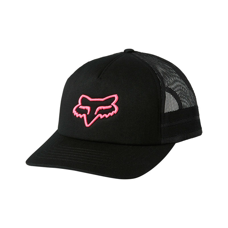 Gorra FOX Trucker Boundary para dama / Color Negro con Rosa / Talla única