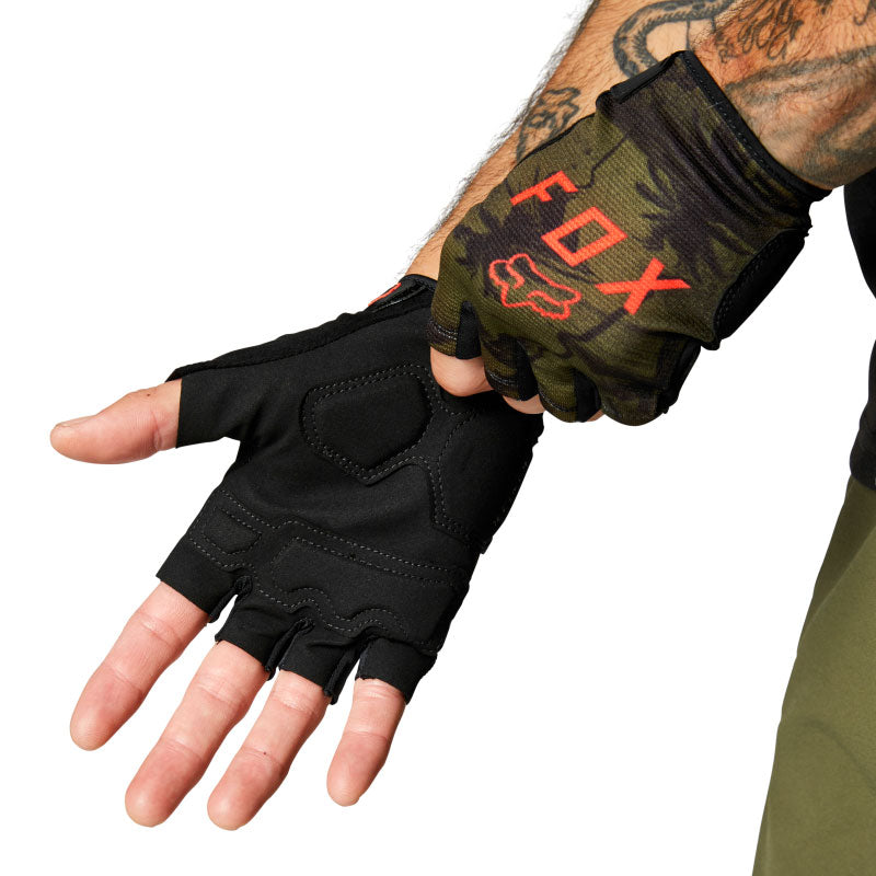 Guantes FOX Ranger Gel / Color Verde / Dedo corto