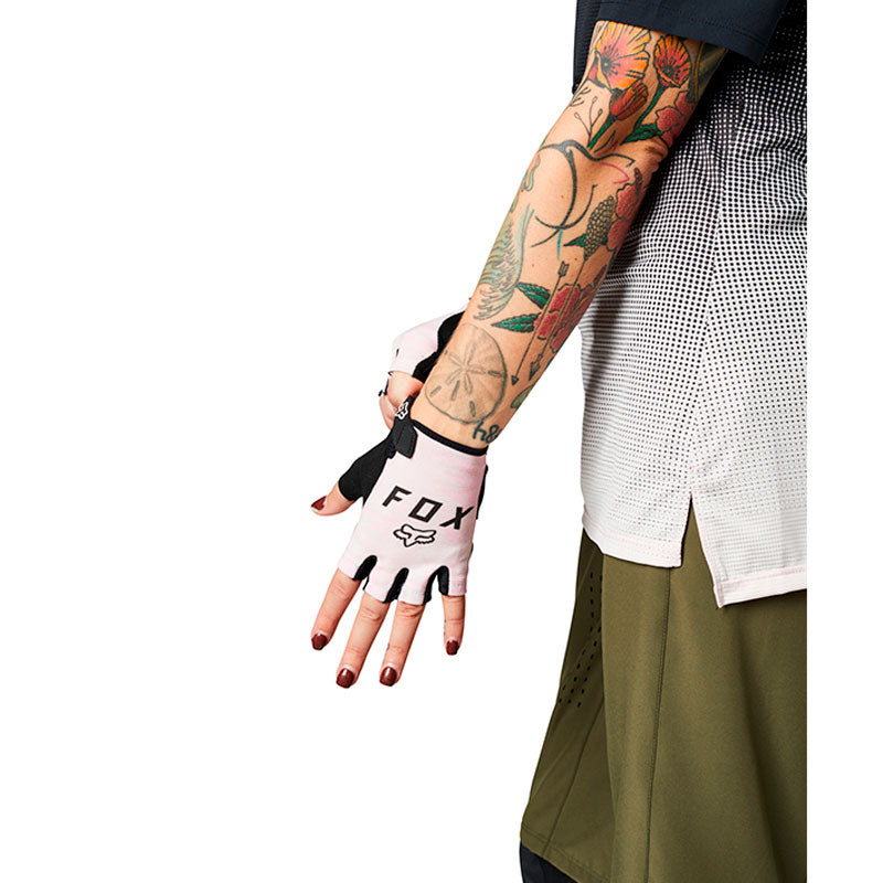 Guantes FOX Ranger Gel Dama / Color Rosa / Dedo corto - Guantes De Gel Ranger Negros Para Mujer