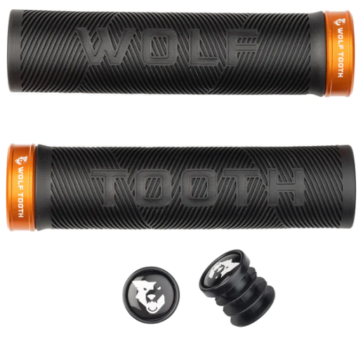 WOLFTOOTH ECHO LOCK-ON GRIPS COLOR NARANJA