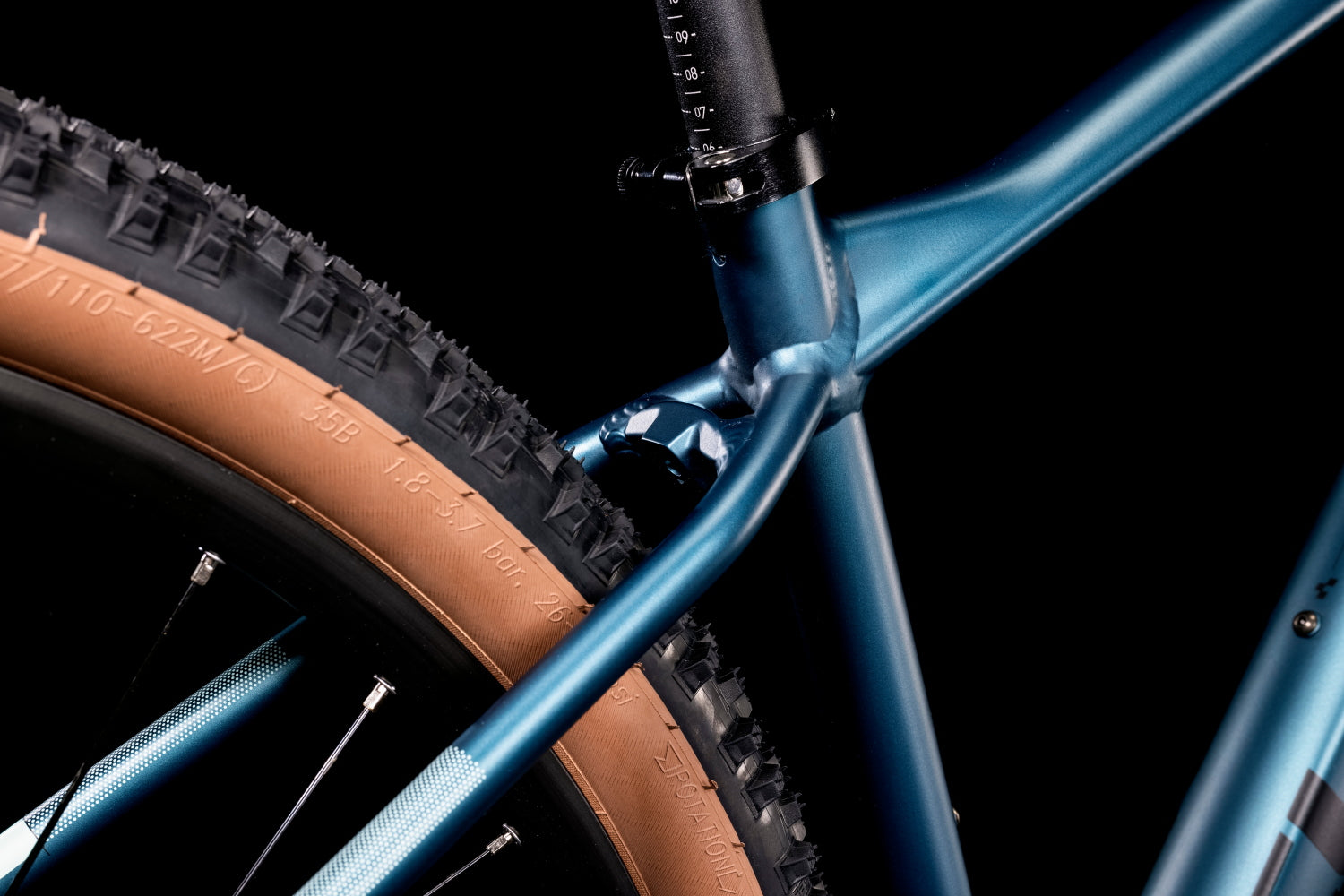 Bicicleta de montaña CUBE Access WS Pro 2022 Metalpetrol'n'Mint / Transmisión 2x9 velocidades