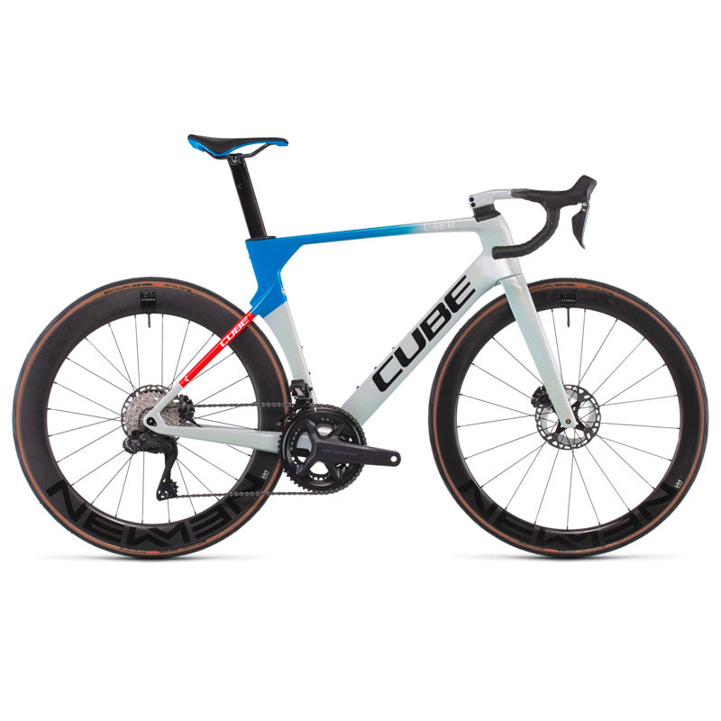 Bicicleta de competencia CUBE Litening C:68X Race Teamline 2022 / Cuadro de Carbono / Transmisión eléctrica Shimano Ultegra DI2 2x12 velocidades / Compatible con normas de la UCI