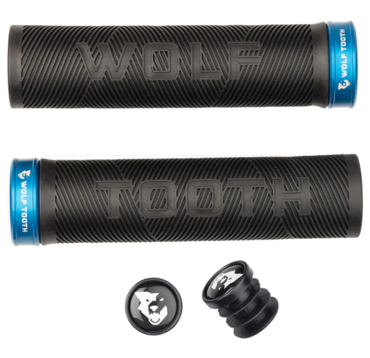 WOLFTOOTH ECHO LOCK-ON GRIPS COLOR AZUL