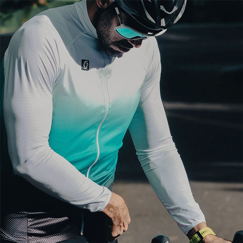 Jersey para ciclismo APHESIS Aqua para caballero