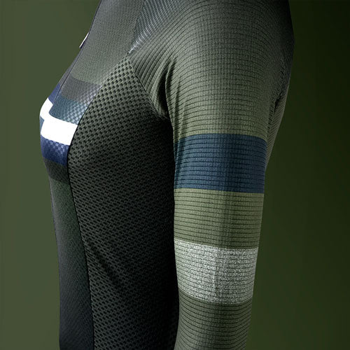 Jersey para ciclismo APHESIS Olive para dama
