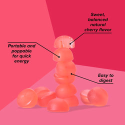 Gomitas energéticas HONEY STINGER Sabor Cereza / Vitamina C y minerales / 50 gr