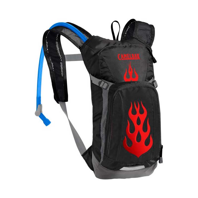 Mochila de hidratación CAMELBAK infantil Mule / Capacidad de 1.5 Litros / Color Negro con Rojo
