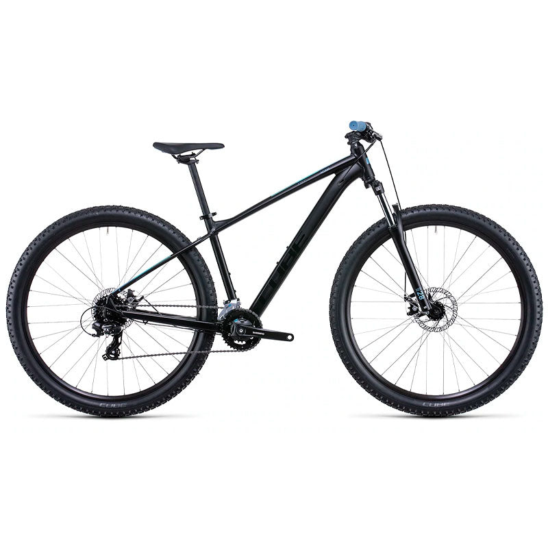 Bicicleta de montaña CUBE Access WS 2022 Black'n'Blue / Transmisión 2x8 velocidades