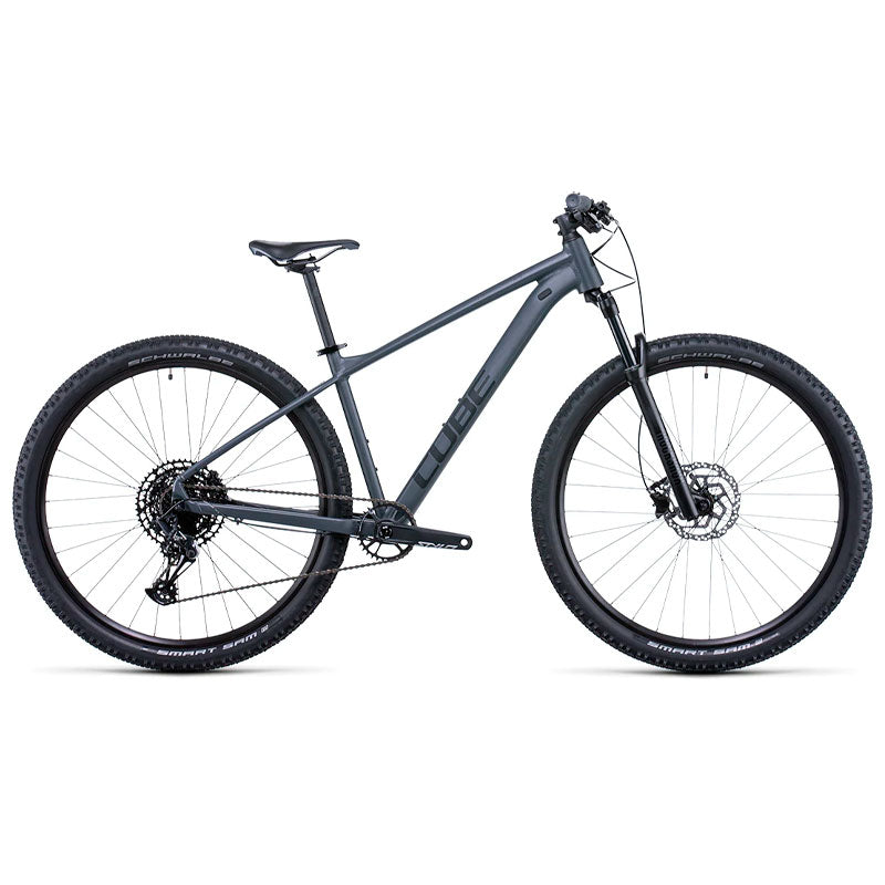 Bicicleta de montaña CUBE Acid 2022 Color Grey'n'Pearlgrey / Transmisión 1x12 velocidades / Horquilla de aire