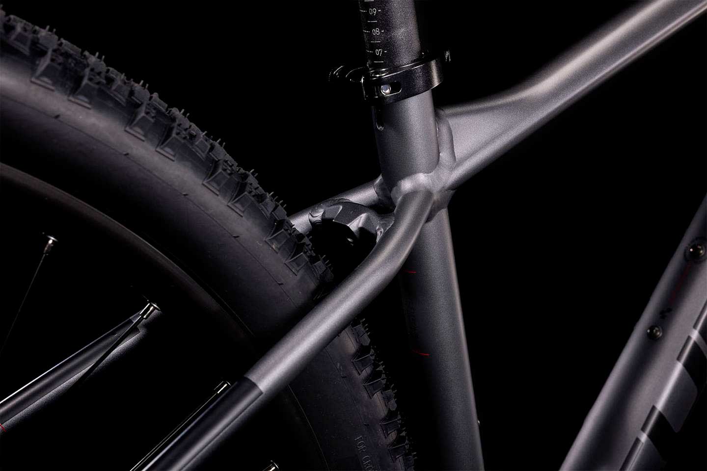 Bicicleta de montaña CUBE Aim EX 2022 Grey'n'Red/ Transmisión 1x10 velocidades