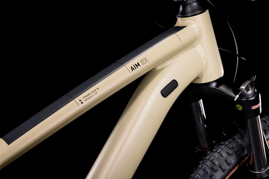 Bicicleta de montaña CUBE Aim EX 2022 Desert'n'Black / Transmisión 1x10 velocidades