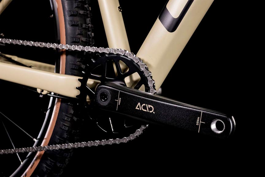 Bicicleta de montaña CUBE Aim EX 2022 Desert'n'Black / Transmisión 1x10 velocidades