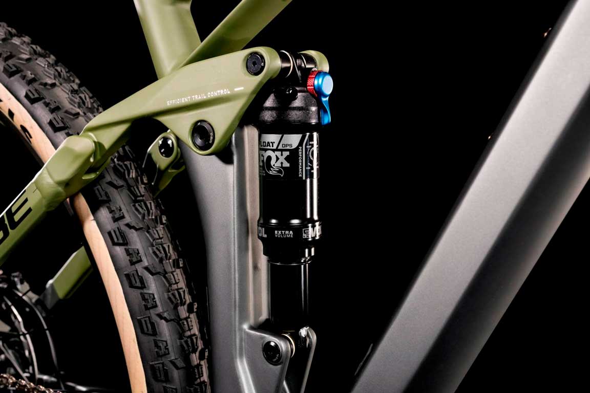 Bicicleta de montaña CUBE Stereo 120 HPC TM Talla 18" (M) / 2022 / Flashgrey'n'Olive / Doble suspensión