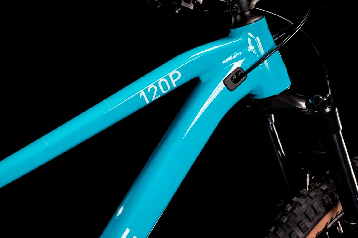 Bicicleta de montaña CUBE Stereo 120 Pro 2022 Skyblue'n'White / Doble suspensión