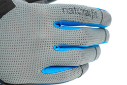 Guantes CUBE Natural Fit de dedo largo con almohadillas de gel / Color azul
