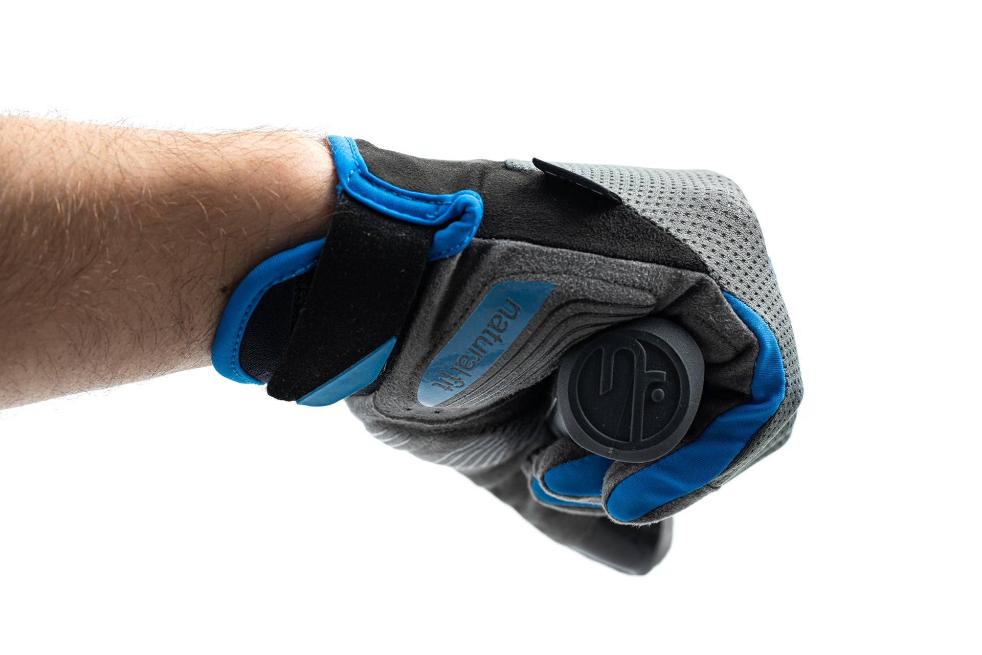 Guantes CUBE Natural Fit de dedo largo con almohadillas de gel / Color azul