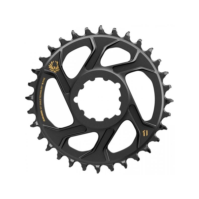 Plato SRAM 36 Dientes de aluminio / Directo / Eagle 3mm Boost / Color dorado / 11-12 Velocidades / Disco para multiplicación