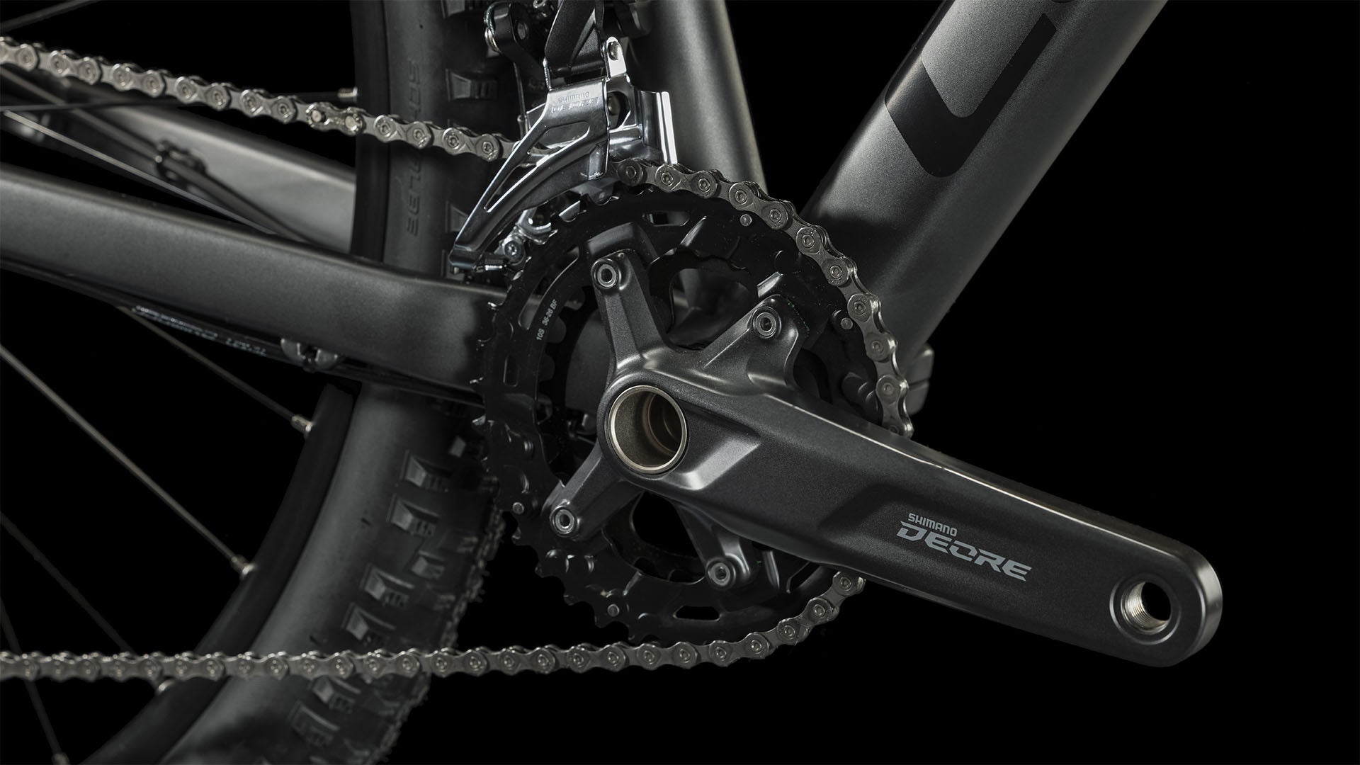 Bicicleta de montaña CUBE Aim Ex / Grey'n'Red / Transmisión 2x10 velocidades