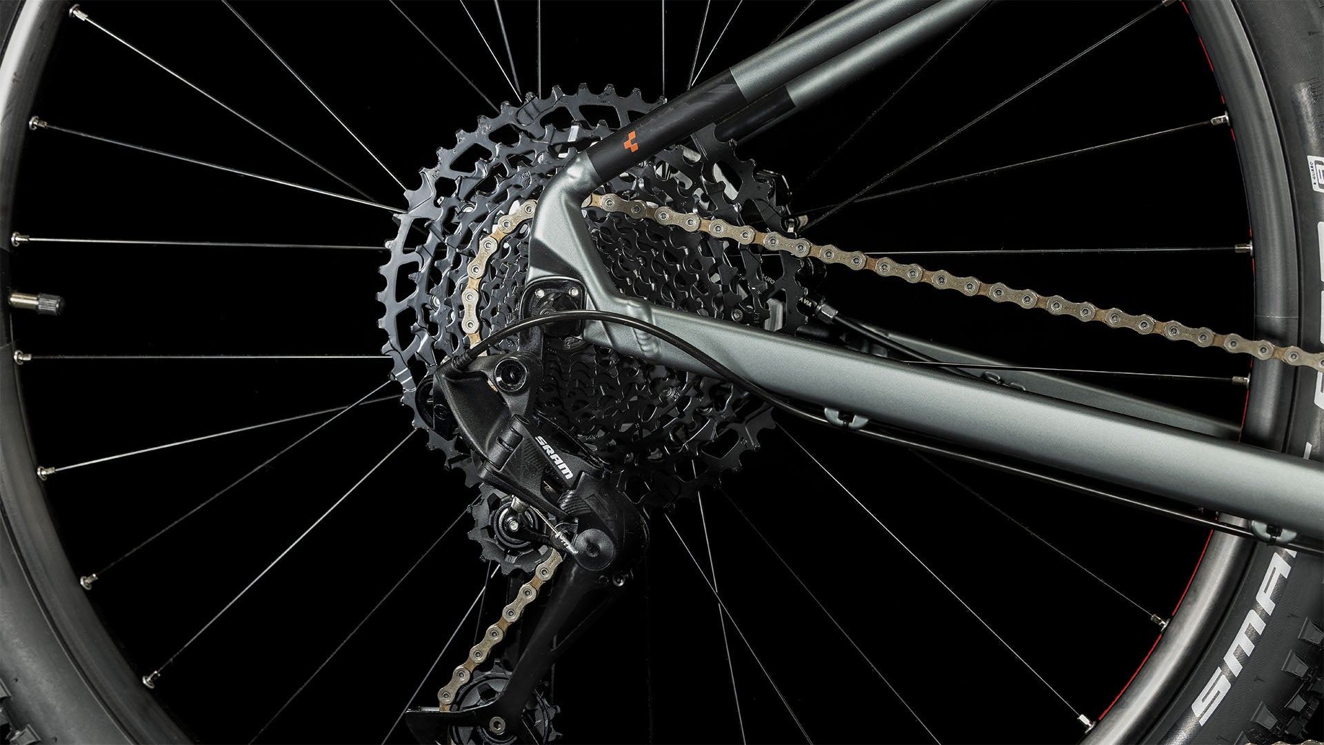 Bicicleta de montaña CUBE Analog flashgrey'n'red