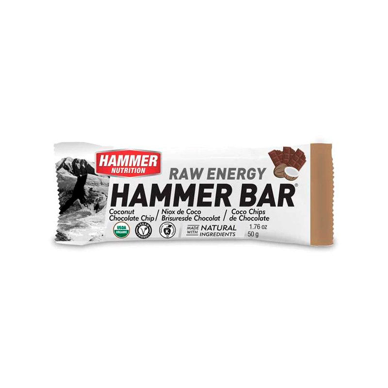 Barra de nutrición HAMMER NUTRITION Sabor Coconut Chocolate Chip / Consumo previo y posterior al entrenamiento