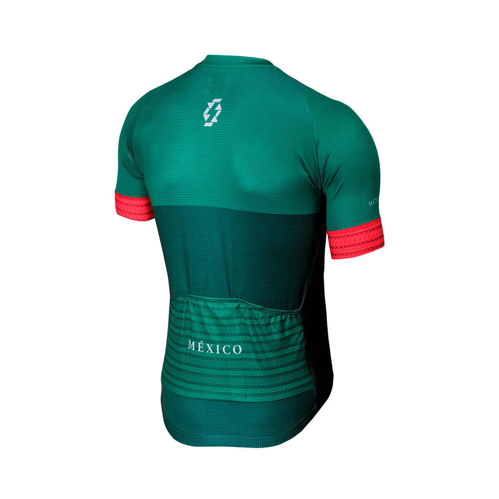 Jersey para ciclismo APHESIS México Esmeralda para caballero
