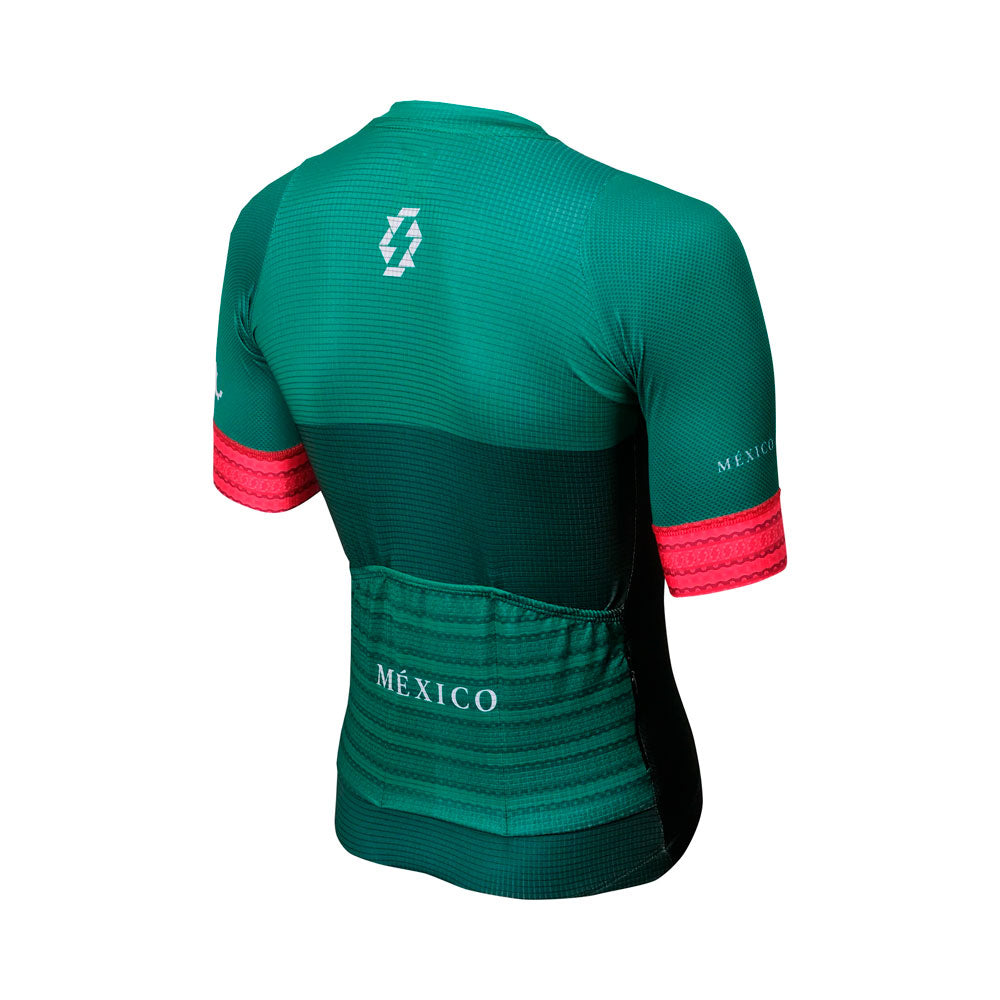 Jersey para ciclismo APHESIS México Esmeralda para dama