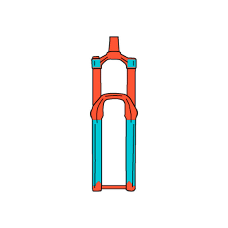 Protector para horquilla RIDEWRAP Covered Fork MTB Kit / Acabado Gloss (brillante)