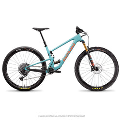 Bicicleta SANTA CRUZ Tallboy 4 2022 Cuadro Carbon CC / Rodado 29 / Talla LG / Color Gloss Aqua / Kit X01 / 130 mm de recorrido
