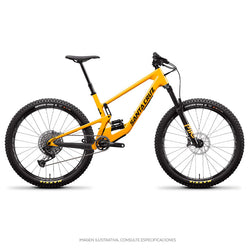 Bicicleta SANTA CRUZ 5010 4 2022 Cuadro Carbon CC / Rodado 27.5 / Talla LG / Color Golden Yellow and Black / Kit X01 / 140 mm de recorrido