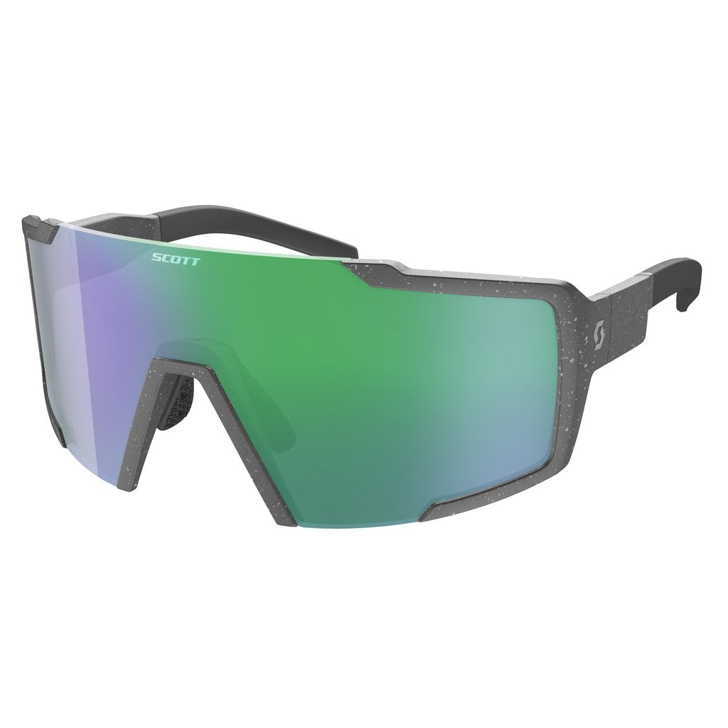 Lentes SCOTT SHIELD Gris Mica Verde Cromado 2021