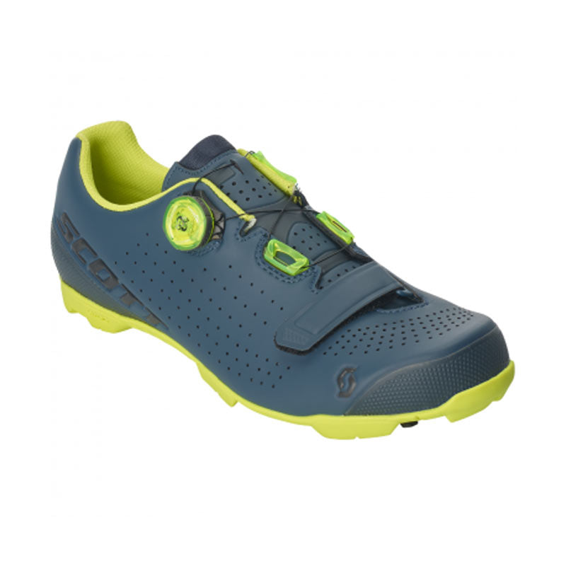 Zapatillas SCOTT MTB Vertec BOA 2020 color Azul con Amarillo