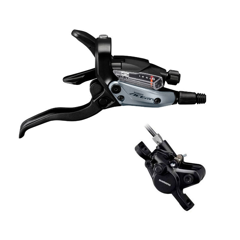 Freno hidráulico trasero SHIMANO MT400 con palanca de freno/cambio ST-M3050 (9 velocidades) / Cáliper BR-MT400