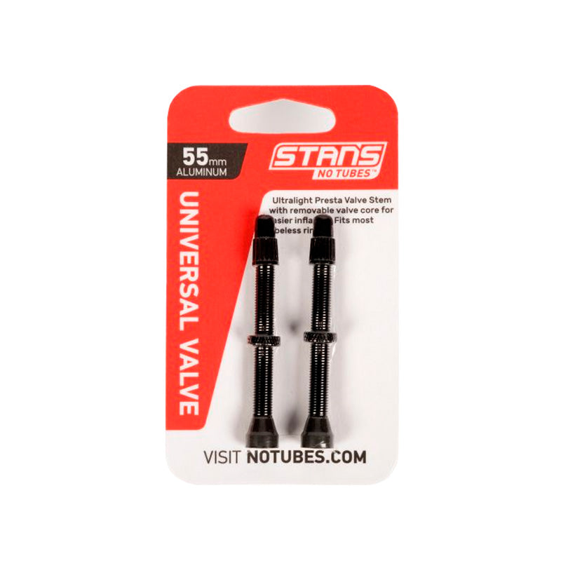 Válvula STAN'S NO TUBES de 55 mm / Válvula Francesa / Incluye 2 piezas.
