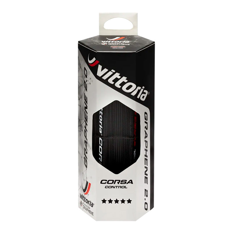 Llanta VITTORIA Corsa Control 700x28 / Grafeno 2.0 / Plegable / Cara negra