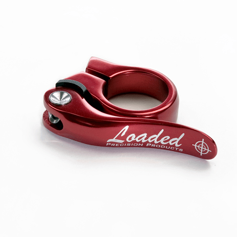Abrazadera Loaded AMXC QR Roja para poste asiento de 28.6 mm - Raudor ¡Rompe tu propio récord!