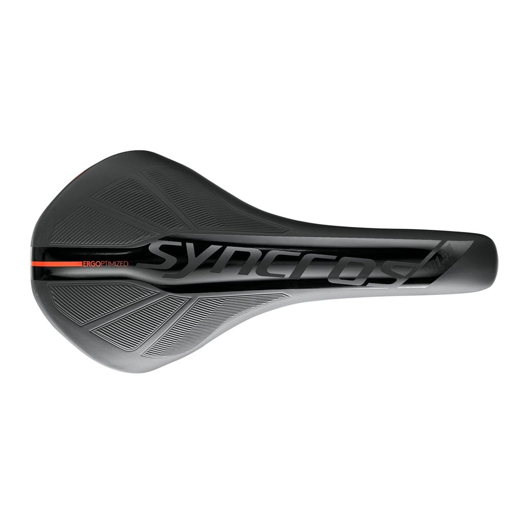 Asiento SYNCROS XR 1.5 Estrecho / Negro con Rojo - Raudor ¡Rompe tu propio récord!