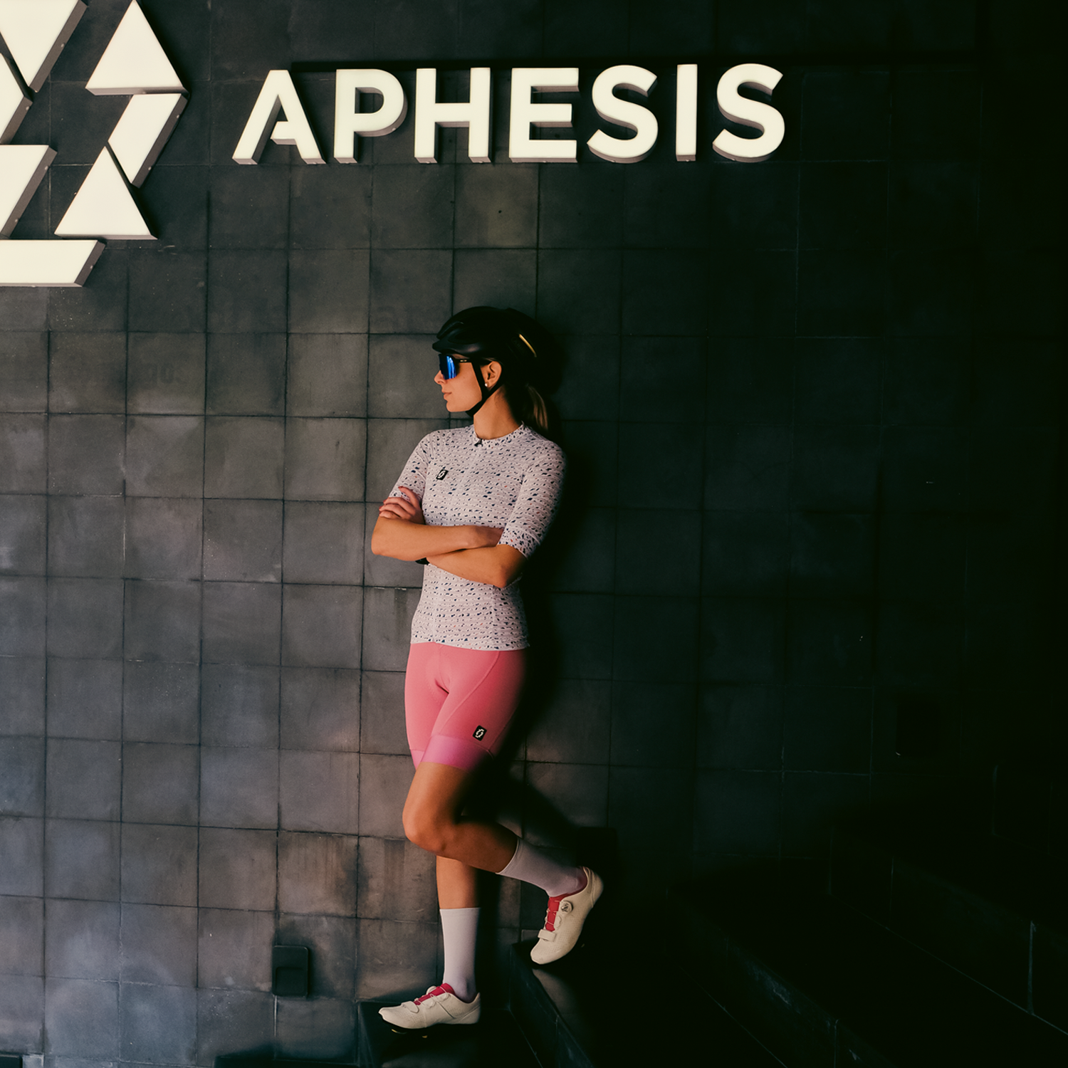Bib shorts APHESIS X-Pro Pink para dama