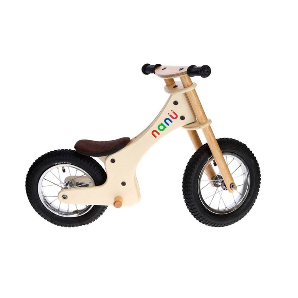 Nanu mobiliario y bicicletas de madera - Torre de aprendizaje Nanü plegable  y ajustable a dos posiciones: 45 cm para niños pequeños de 1 año y 35 cm  niños hasta 7 años.