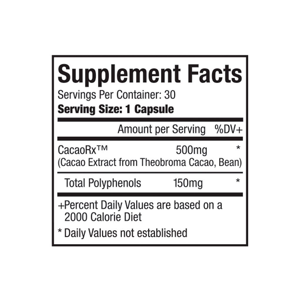 Cacao Rx DR. SEARS ZONE Botella de 30 cápsulas - Raudor ¡Rompe tu propio récord!