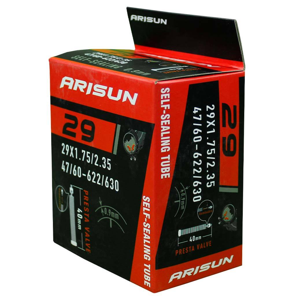 Cámara ARISUN con sellador 29 x 1.75 - 2.35 | Válvula francesa 40 mm - Raudor ¡Rompe tu propio récord!