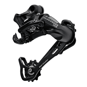 Cambio MTB Trasero SRAM X-5 para 10 velocidades. Caja mediana. Color Negro. - Raudor ¡Rompe tu propio récord!