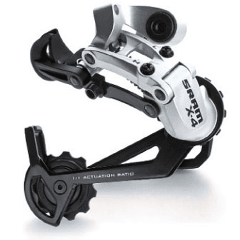 Cambio trasero MTB SRAM X4 de 8 velocidades, caja larga, color negro. - Raudor ¡Rompe tu propio récord!