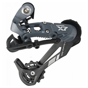 Cambio trasero MTB SRAM X7 de 9 velocidades. Mediano, color girs. - Raudor ¡Rompe tu propio récord!
