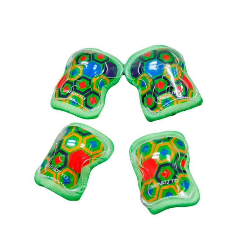 Casco BENOTTO infantil (Kit con Codilleras y Rodilleras) Talla M - Raudor ¡Rompe tu propio récord!